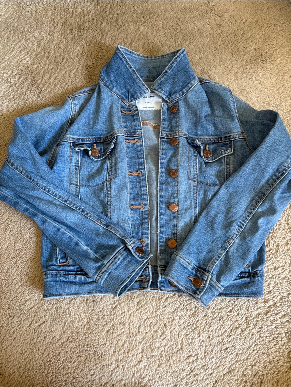 Girls Old Navy Medium Blue Denim Jacket